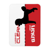 Geschirrspülmaschine Poodle Silhouette Magnet - ge (Vertikal)