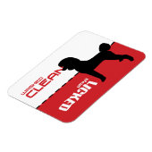 Geschirrspülmaschine Poodle Silhouette Magnet - ge (Linke Seite)