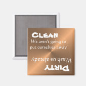 Geschirrspülmaschine Sauberes, mageres, sonniges K Magnet (Vorderseite/Rückseite)