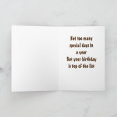 GESCHIRRT GEBÜHRTE CHICKEN SAGEN GLÜCKLICH GEBURTS KARTE (Innenseite)