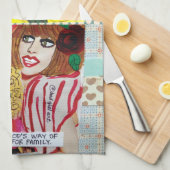 Geschirrtuch (Viertel Falte)