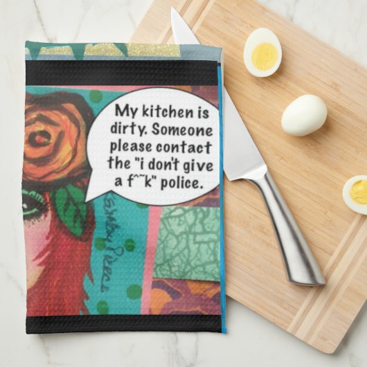 Geschirrtuch (Viertel Falte)