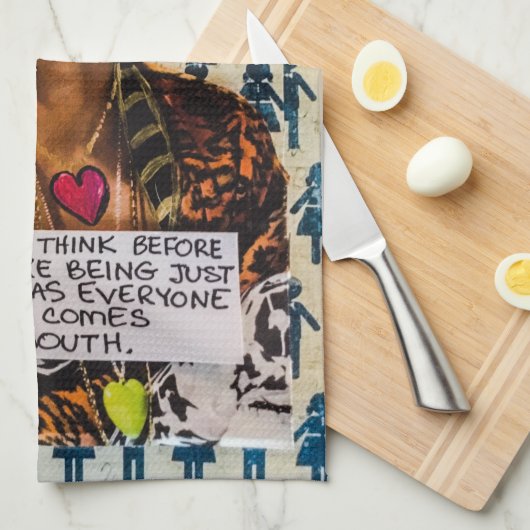 Geschirrtuch (Viertel Falte)