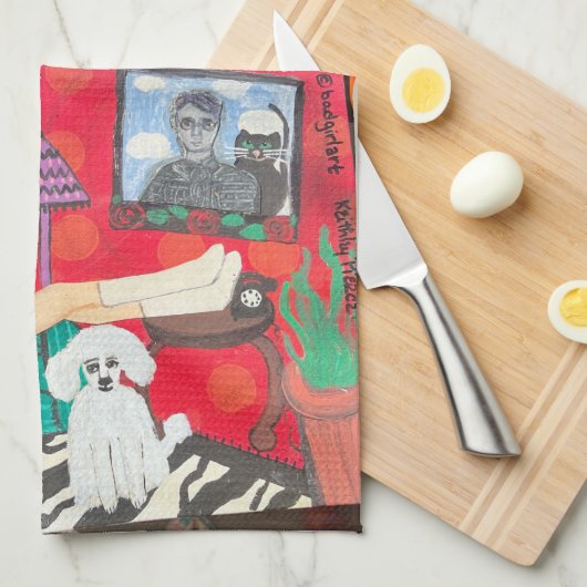 Geschirrtuch (Viertel Falte)