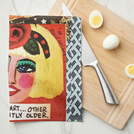 Geschirrtuch (Viertel Falte)