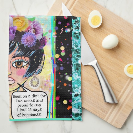 Geschirrtuch (Viertel Falte)