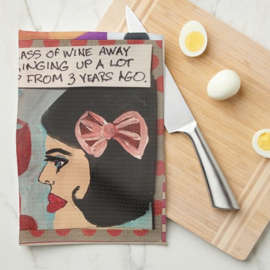 Geschirrtuch (Viertel Falte)