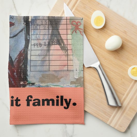 Geschirrtuch (Viertel Falte)