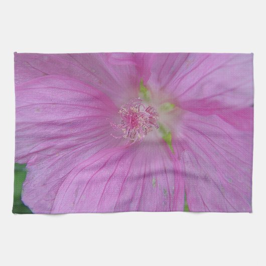 Geschirrtuch æsche rosa Blüte (Horizontal)