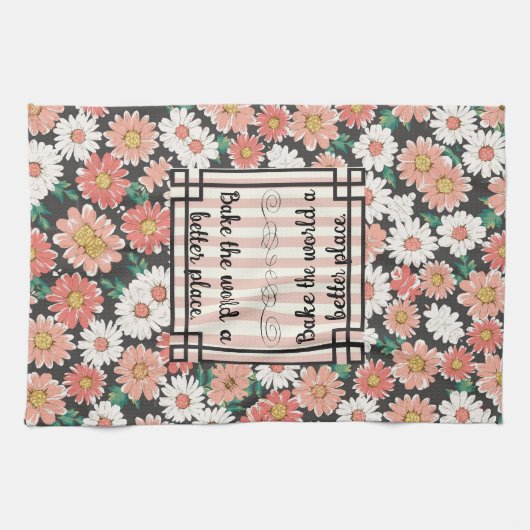 geschirrtuch. Bringe die Welt zu einem besseren Or Geschirrtuch (Horizontal)