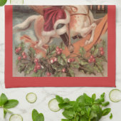 Geschirrtuch der frohen Weihnachten (Gefaltet)