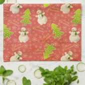 Geschirrtuch der frohen Weihnachten (Gefaltet)