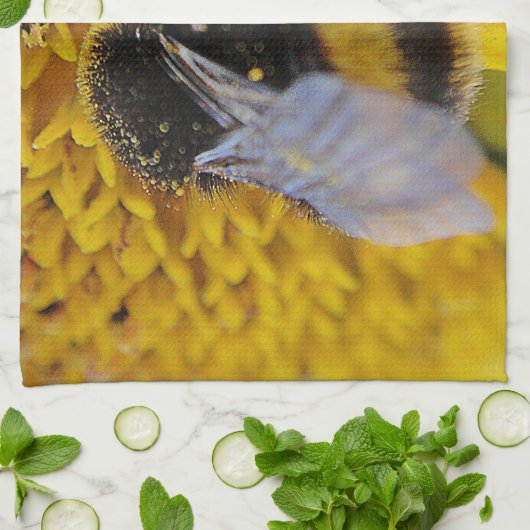 Geschirrtuch fleissige Biene (Gefaltet)