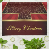 Geschirrtuch-frohe Weihnachten Küchentuch (Gefaltet)