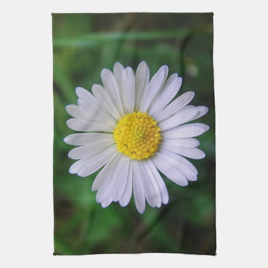 Geschirrtuch fröhliches Gänseblümchen (Vertikal)