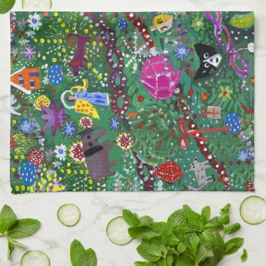 Geschirrtuch für die Feiertage (Gefaltet)