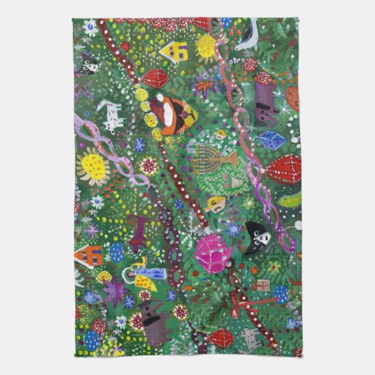 Geschirrtuch für die Feiertage (Vertikal)