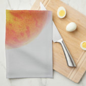 Geschirrtuch gelb-oranger Pfirsich (Viertel Falte)