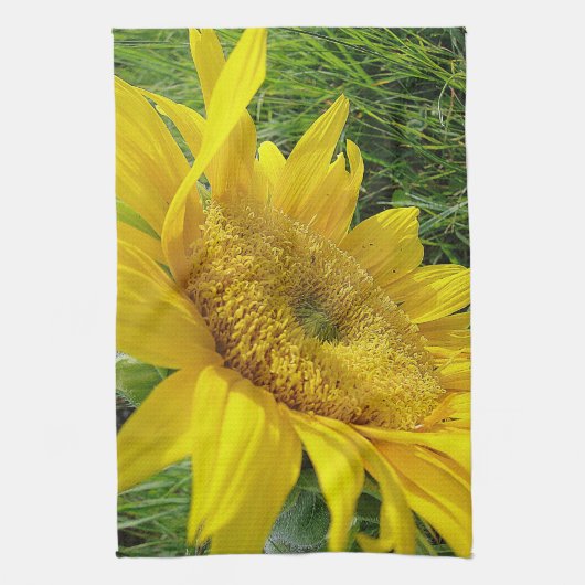 Geschirrtuch gelbe Sonnenblume (Vertikal)