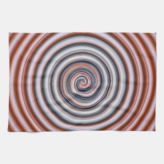 Geschirrtuch-Grau-Spirale Geschirrtuch (Horizontal)