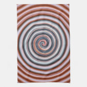Geschirrtuch-Grau-Spirale Geschirrtuch (Vertikal)
