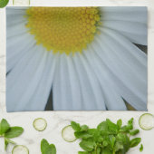 Geschirrtuch grosse weiß Margeritenblüte (Gefaltet)