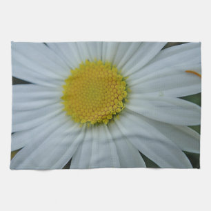 Geschirrtuch grosse weiß Margeritenblüte