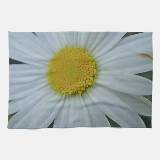 Geschirrtuch grosse weiß Margeritenblüte (Horizontal)