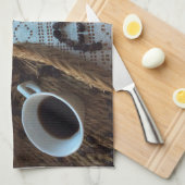 Geschirrtuch Kaffee Liebhaber Coffee Lovers Bistro (Viertel Falte)