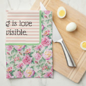 geschirrtuch. Kochen ist Liebe sichtbar gemacht. Geschirrtuch (Viertel Falte)