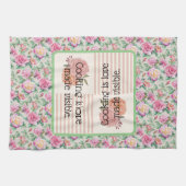 geschirrtuch. Kochen ist Liebe sichtbar gemacht. Geschirrtuch (Horizontal)