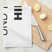 Geschirrtuch komplett selbst gestalten (Viertel Falte)