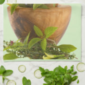 Geschirrtuch--Kräuter Geschirrtuch (Gefaltet)