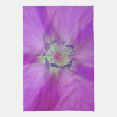 Geschirrtuch lila Blütenstern (Vertikal)