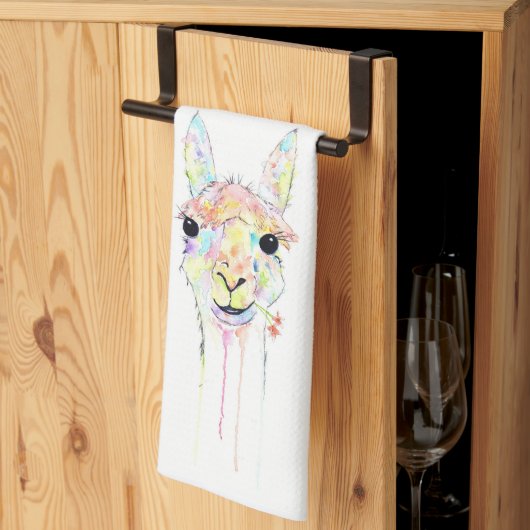 Geschirrtuch Llama (Drittel gefaltet)