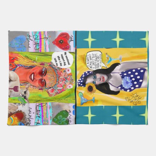 Geschirrtuch Mein emotionaler Hund (Horizontal)