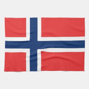 Geschirrtuch mit Flagge von Norwegen
