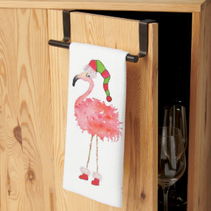 Geschirrtuch mit Flamingo