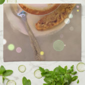 Geschirrtuch mit Kaffeetasse- und biscottibild (Gefaltet)