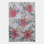 Geschirrtuch mit Korallenblumen (Vertikal)