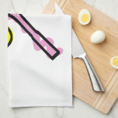 Geschirrtuch mit Tennisdruck (Viertel Falte)