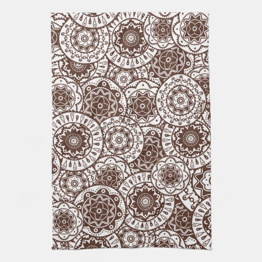 Geschirrtuch mit Volksverzierung (Vertikal)