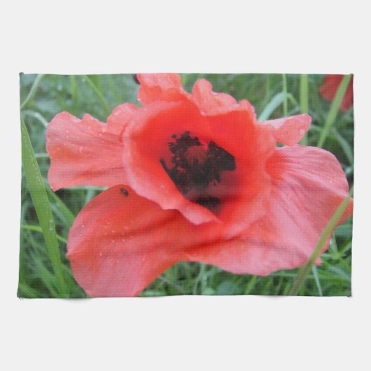 Geschirrtuch Mohnblumenkelch (Horizontal)