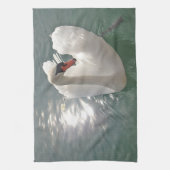 Geschirrtuch romantischer Schwan (Vertikal)