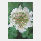 Geschirrtuch rosa-weiß Kleeblüte (Vertikal)
