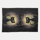 Geschirrtuch - schwarze Katze im Licht (Horizontal)