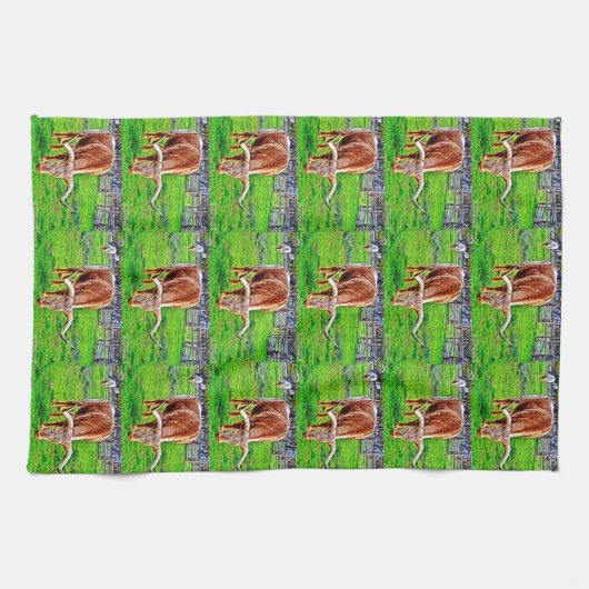 Geschirrtuch Texas Longhorn (Horizontal)