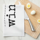 GESCHIRRTUCH-WEIN + ABENDESSEN-SIEGER LUSTIG GESCHIRRTUCH (Viertel Falte)