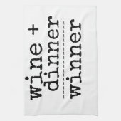 GESCHIRRTUCH-WEIN + ABENDESSEN-SIEGER LUSTIG GESCHIRRTUCH (Vertikal)