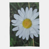 Geschirrtuch weiß Margerite auf Stäbchen (Vertikal)